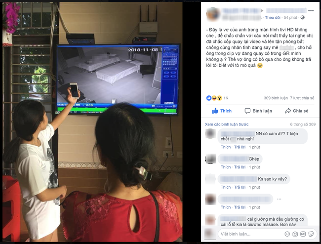 Chứng kiến chồng tình tứ với bồ nhí qua camera khách sạn, vợ quay clip làm bằng chứng, dân mạng lại phát hiện điểm sai sai-1