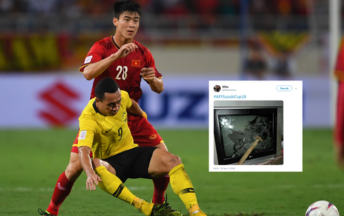 CĐV Malaysia tức giận, đăng ảnh đập tivi trên mạng xã hội sau khi đội nhà để thua ĐT Việt Nam-1