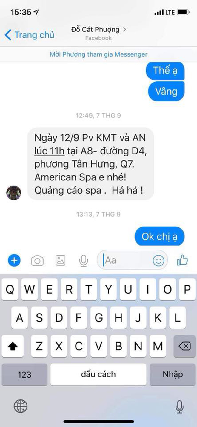 HOT: An Nguy công khai tin nhắn tố Cát Phượng đứng sau dàn dựng việc PR chuyện tình cảm với Kiều Minh Tuấn-3