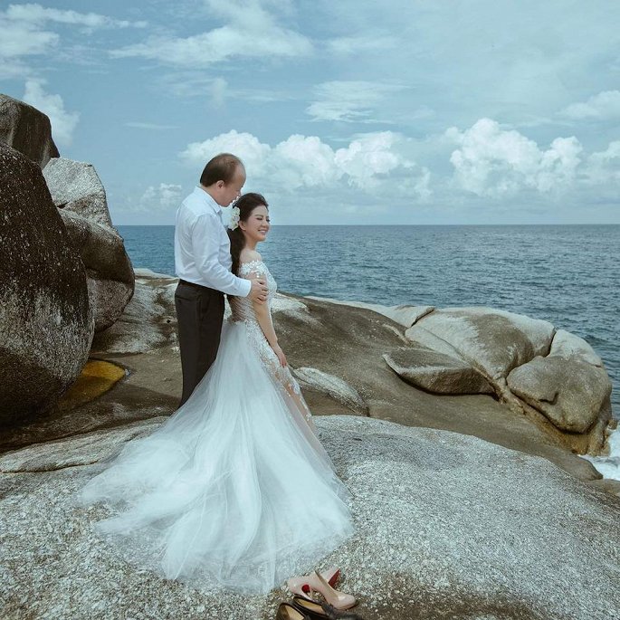 Bộ ảnh cưới lãng mạn của ca sĩ Đinh Hiền Anh và Thứ trưởng Bộ Tài chính-1