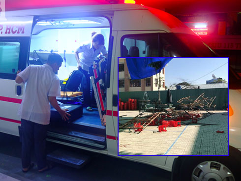 Hiện trường vụ sập giàn giáo khiến hàng chục học sinh tiểu học nhập viện trong lễ 20/11: Cảnh tượng lúc đó rất sợ hãi-13