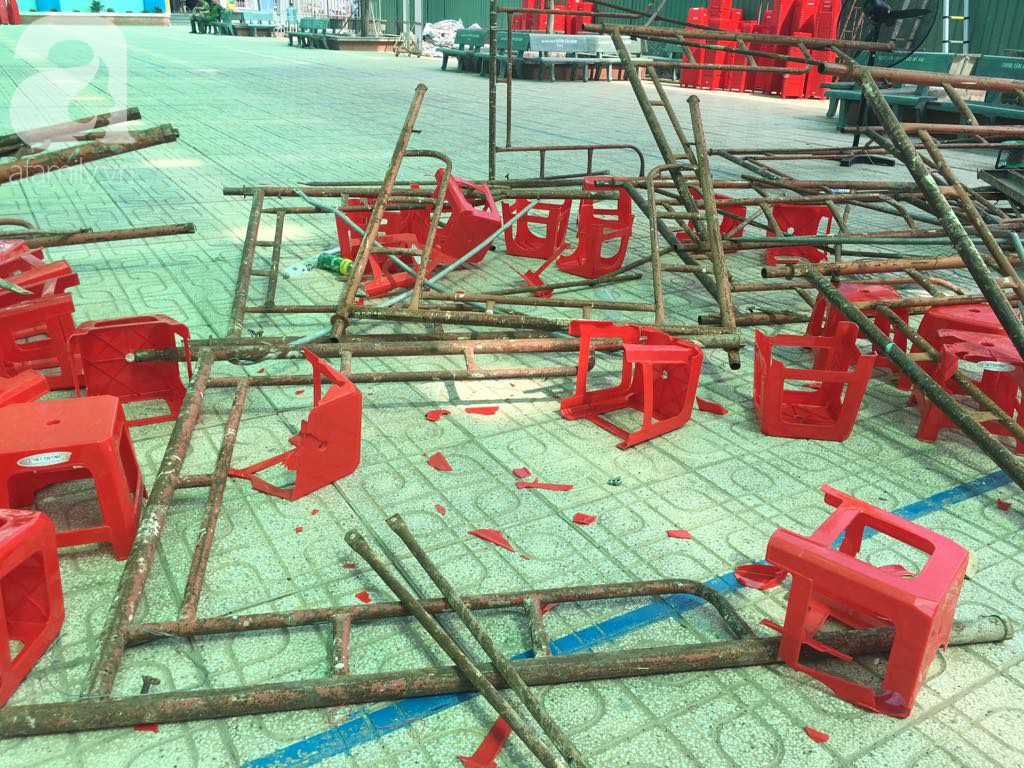 Hiện trường vụ sập giàn giáo khiến hàng chục học sinh tiểu học nhập viện trong lễ 20/11: Cảnh tượng lúc đó rất sợ hãi-3