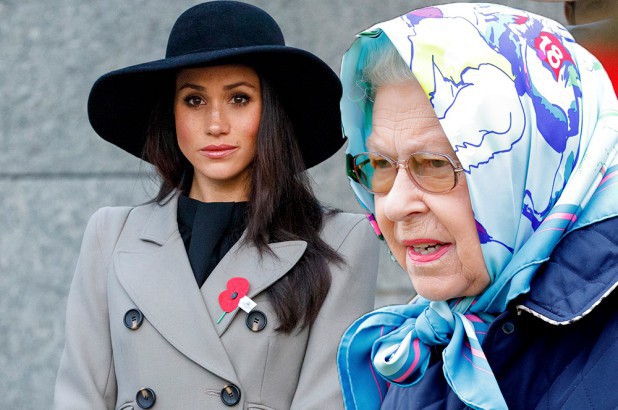 Nữ hoàng Elizabeth không ít lần phật ý vì style của Meghan Markle và còn có phản ứng khó đỡ với chiếc váy cưới của cô-1