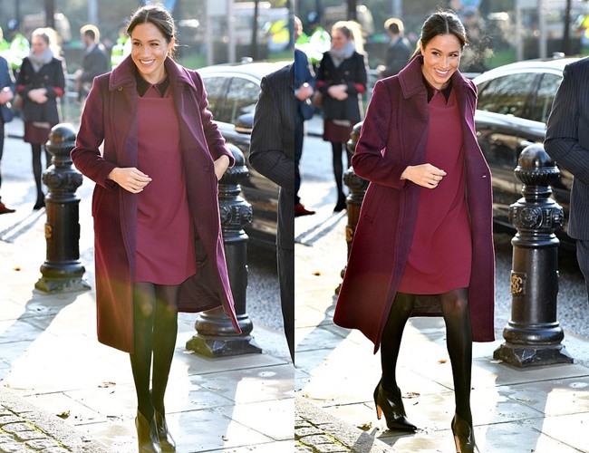 Sau bộ váy bị chê tơi tả, Meghan rạng rỡ lấy lại phong độ nhưng vẫn bị soi hành động hơi quá đà này-1