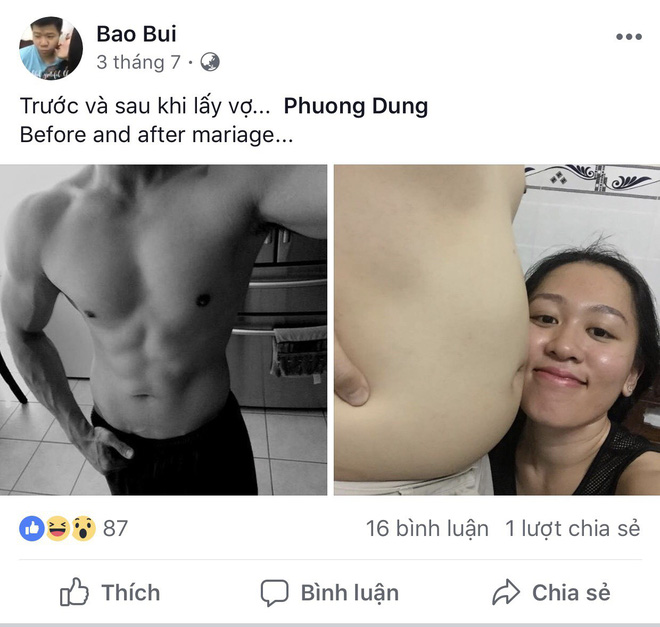 Người đàn ông mê gym than vãn: Chỉ sau vài tháng kết hôn, body 6 múi đã hóa sồ sề vì vợ dùng như phá”-1