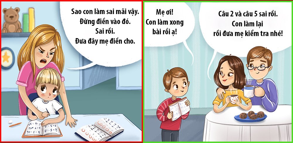 Bộ ảnh giúp cha mẹ dạy con đúng cách-1