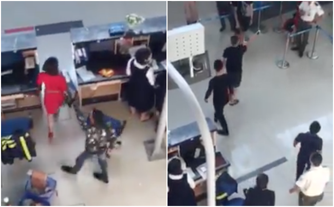 Clip sốc: Nữ nhân viên Vietjet bị nhóm thanh niên tát, đạp vào người rồi đe dọa: Mày thích quay clip không? Mày quay cái gì?-2