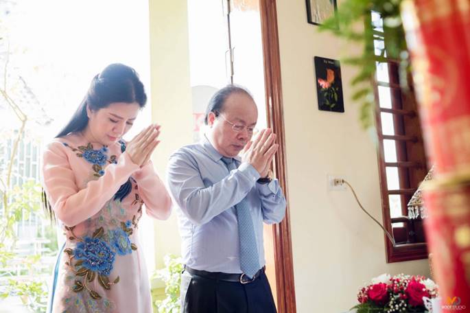 Những hình ảnh tuyệt đẹp trong lễ Hằng Thuận của ca sĩ Đinh Hiền Anh và chồng Thứ trưởng-9