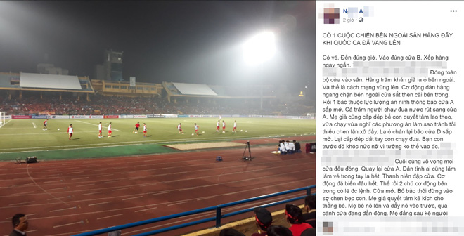 Nỗi bức xúc của người phụ nữ và trận chiến đưa 2 con trai vào sân Hàng Đẫy xem bóng-1