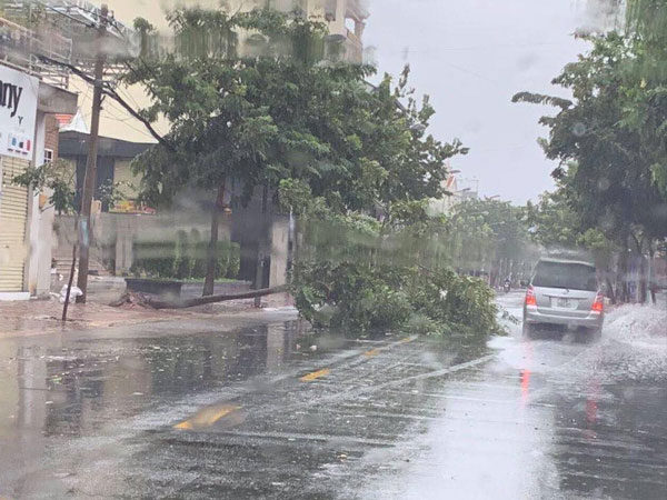 Bão số 9 suy yếu thành áp thấp nhiệt đới sau khi càn quét Vũng Tàu, Sài Gòn đang có mưa lớn và gió mạnh-1