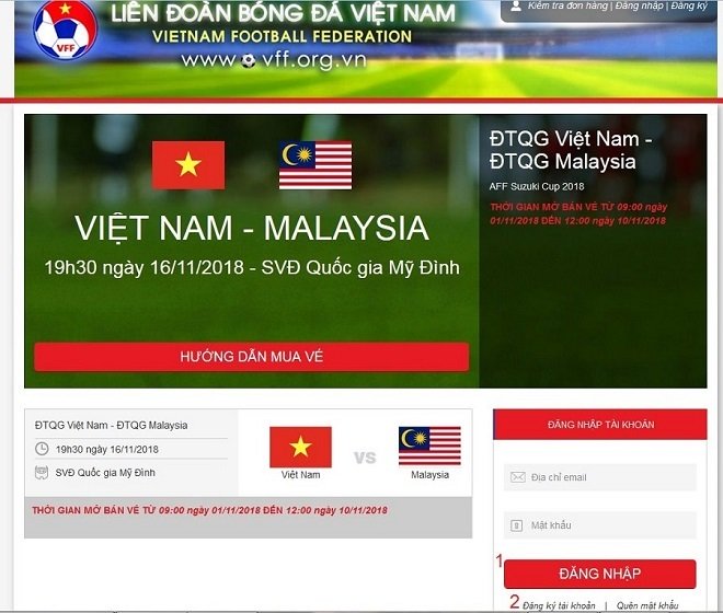 Cách mua vé online xem bán kết lượt về ĐT Việt Nam vs Philippines-1