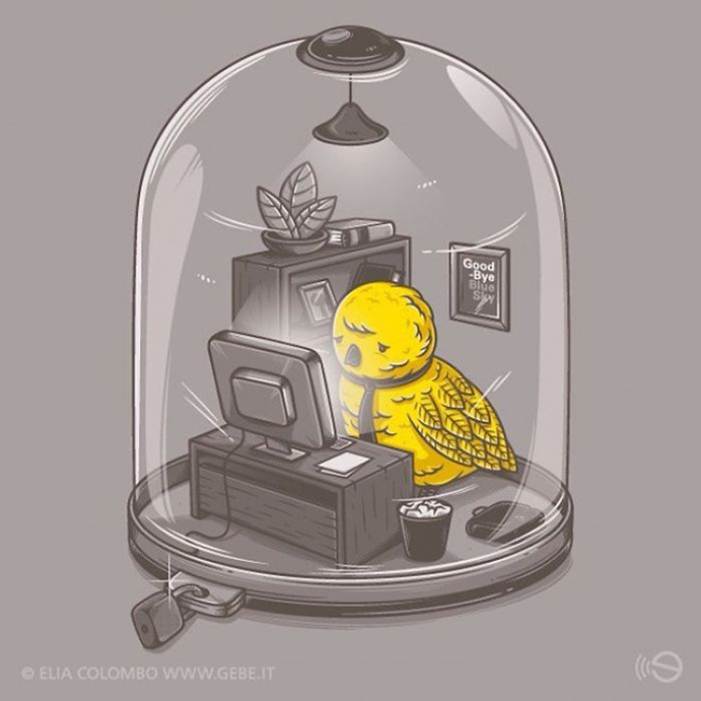 Loạt tranh về mặt trái đáng sợ của cuộc sống hiện đại-4