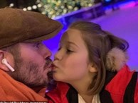 Nụ hôn môi của David Beckham với con gái làm cả cư dân mạng lẫn các sao tranh cãi nảy lửa