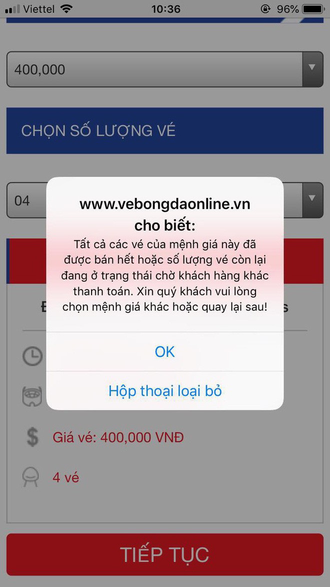 VFF lý giải bất ngờ: Hệ thống báo hết vé sớm là bởi hiểu lầm câu chữ”-2