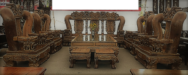 Đã mắt trước bộ bàn ghế gỗ mun đuôi công trị giá 3,2 tỷ đồng-7