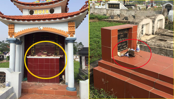 Gần 100 ngôi mộ ở Hưng Yên bị kẻ xấu đập phá bát hương-1