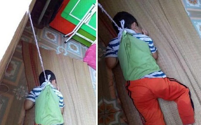 Hai cô giáo thừa nhận buộc dây vào người bé trai 4 tuổi cột lên cửa sổ ở Nam Định-1