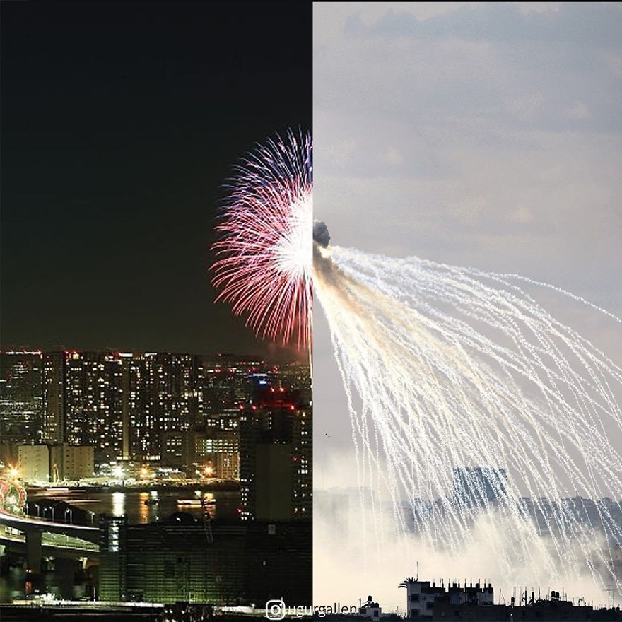 Rơi nước mắt với loạt ảnh cuộc sống tương phản của những vùng đất trên thế giới: Bên này bình yên, bên kia giông bão-11