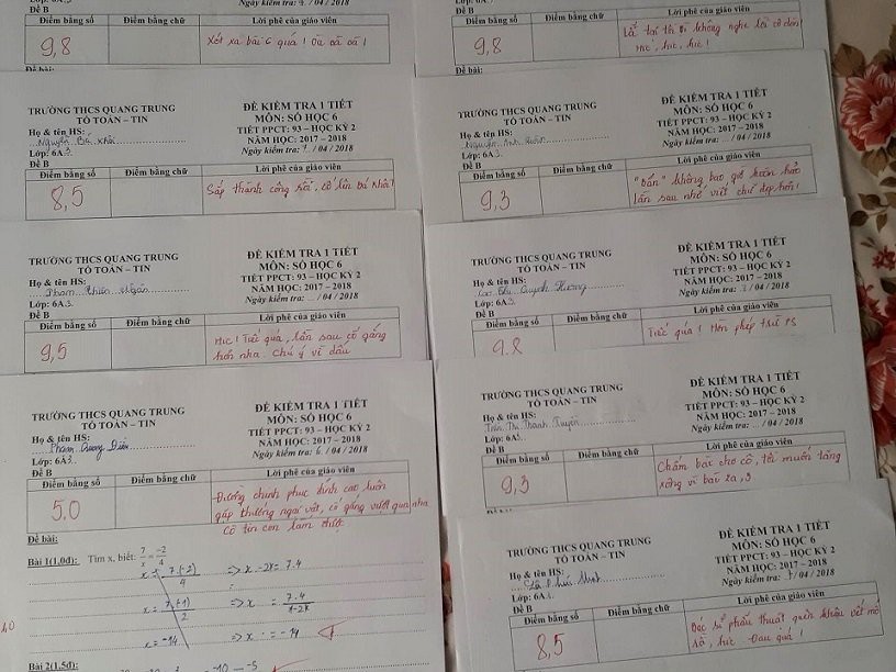 Hai thầy cô dạy Toán được nhận xét là dư muối, lời phê bài kiểm tra nào cũng vừa mặn vừa hài-6