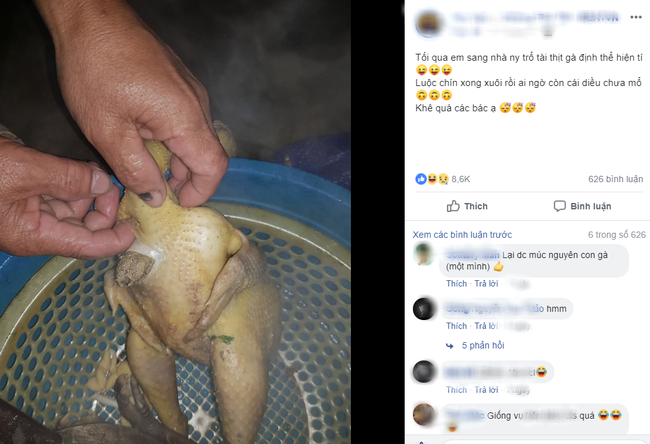 Hí hửng vào bếp thể hiện khi ra mắt nhà người yêu, anh chàng muối mặt khi luộc gà không bỏ diều-1