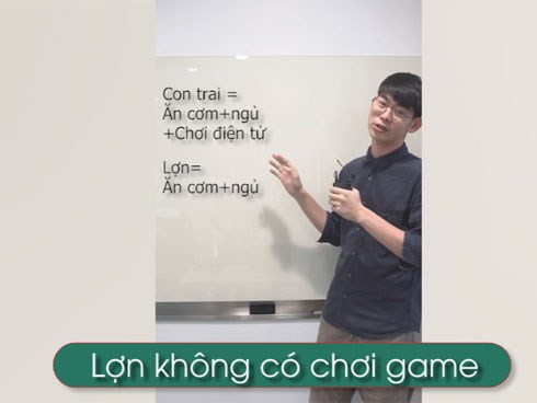 Clip hài: Con trai không biết chơi game là...lợn?