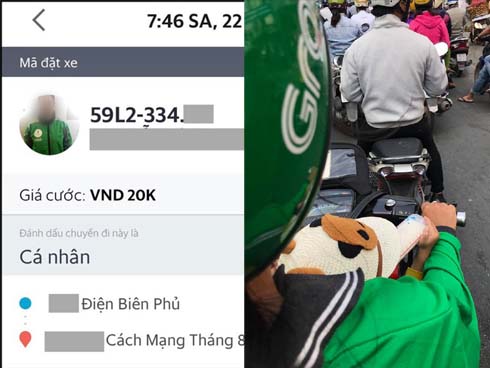 Clip: Tài xế Grabbike buông hai tay, nhún nhảy trên đường khiến các phương tiện tránh xa-1