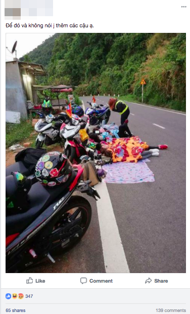 Ngồi thành hàng giữa đường tự tin check in, đoàn phượt thủ khiến cả mạng xã hội phản đối-2