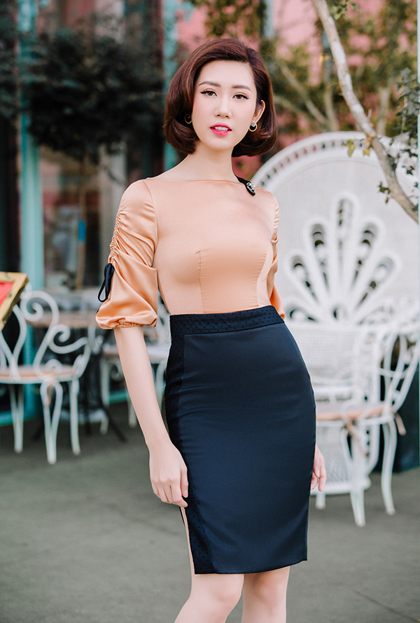 Thúy Ngân khoe thời trang đúng chuẩn hoa hậu-13