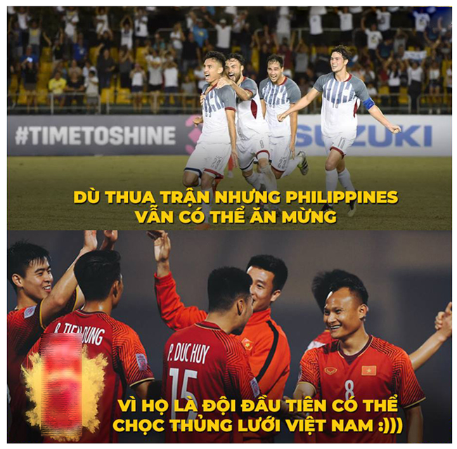 Việt Nam hạ Philippines, cư dân mạng sục sôi chế ảnh ăn mừng-4