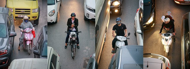 Dở khóc dở cười với bộ ảnh Bộ tứ siêu đẳng” về giao thông Hà Nội-7