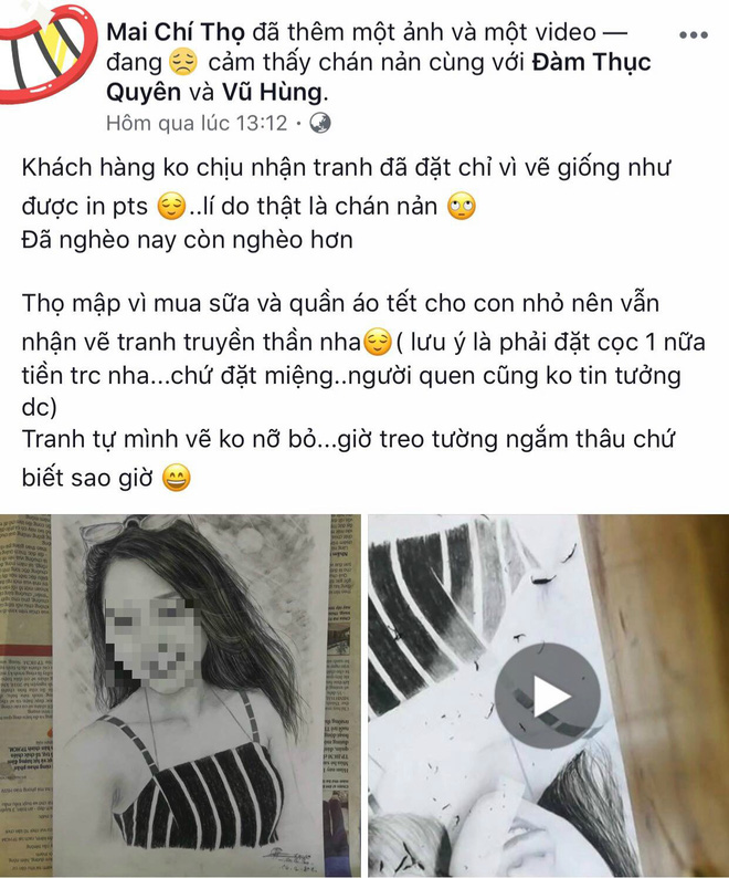 Vẽ truyền thần, chàng trai bị khách từ chối nhận hàng chỉ vì tranh… quá giống: Chuyện tưởng đùa mà thật!-1