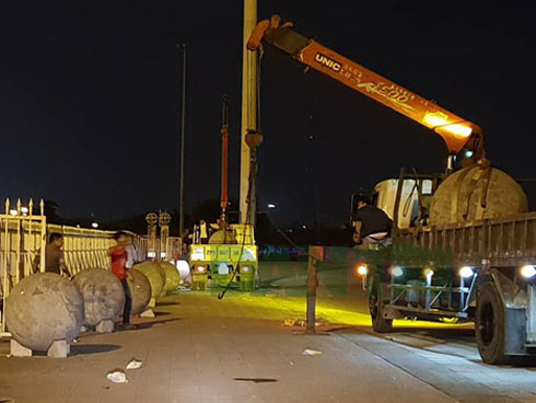 Đã tìm ra vị trí bí ẩn của 40 quả cầu đá sau khi bị di dời khỏi sân Mỹ Đình-7