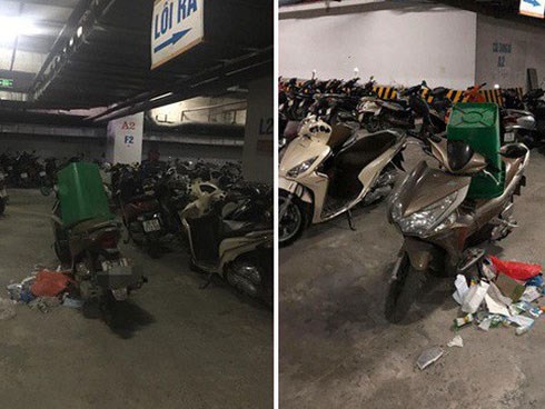 Nửa đêm xuống hầm gửi xe, nhiều người không khỏi kinh ngạc với cảnh tượng trước mắt