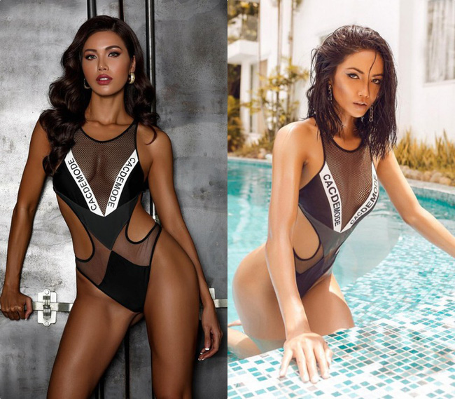 Pha đụng hàng bỏng mắt nhất Vbiz: Minh Tú và HHen Niê đọ body cực phẩm với cùng một thiết kế bikini táo bạo-4