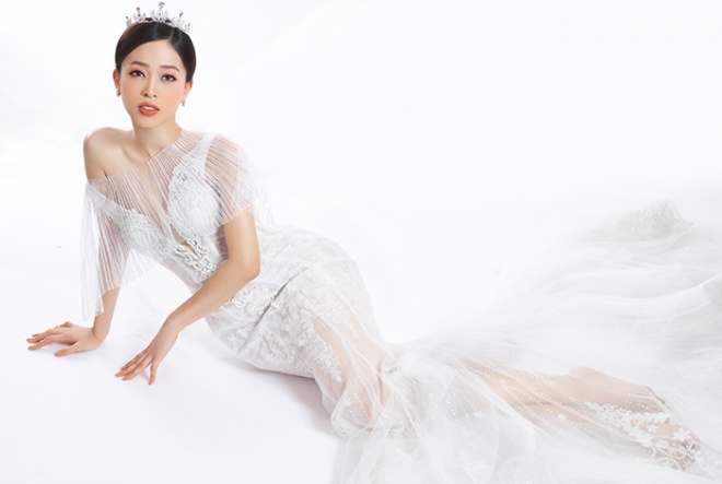 Á hậu Phương Nga hóa thành cô dâu mộng mơ trong bộ váy cưới-14