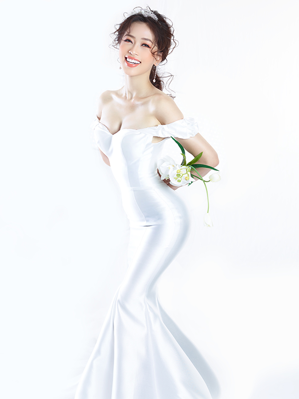 Á hậu Phương Nga hóa thành cô dâu mộng mơ trong bộ váy cưới-5