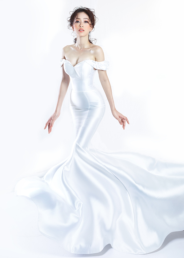 Á hậu Phương Nga hóa thành cô dâu mộng mơ trong bộ váy cưới-6