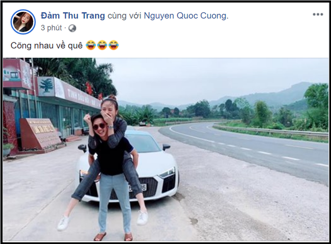 Xem xong bán kết AFF Cup, Cường Đô La cõng Đàm Thu Trang về quê, dân mạng đoán ngay: Đi hỏi cưới-4