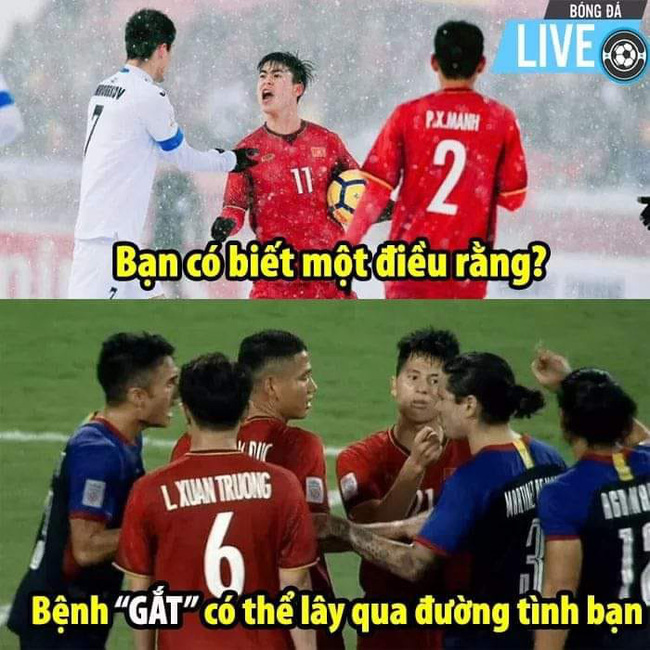 Phấn khích vì chơi hay, lập công lớn chưa đủ, CĐM còn ôm nhau cười đau bụng vì bộ meme Quang Hải, Công Phượng-14