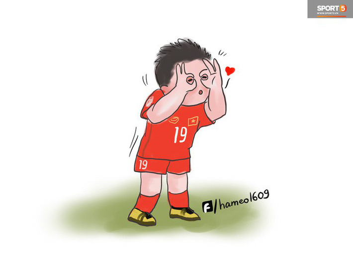 Bộ tranh chibi cute hết cỡ về hành trình của tuyển Việt Nam tại AFF Cup 2018-6