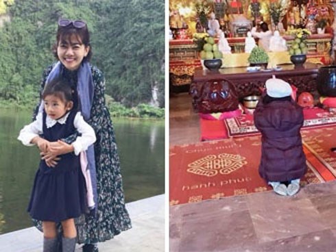 Xúc động với lời cầu xin trước cửa Phật của con gái Mai Phương dành cho mẹ