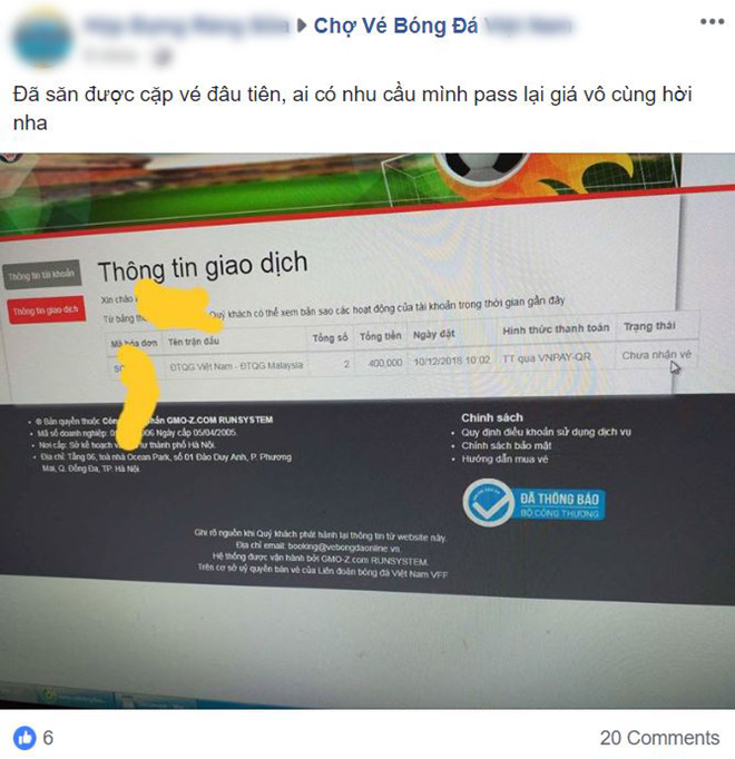 Vé trận Việt Nam vs Malaysia được rao đắt gấp 10 trên chợ đen-1