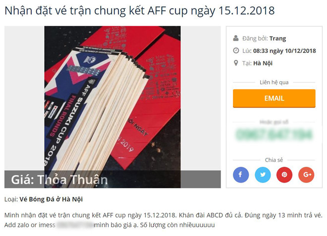 Vé trận Việt Nam vs Malaysia được rao đắt gấp 10 trên chợ đen-2