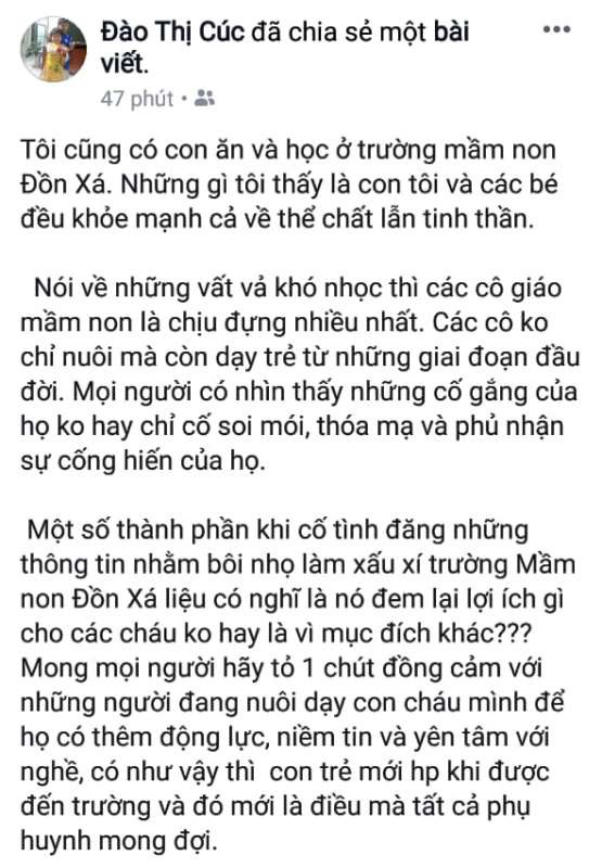 Hiệu trưởng trường mầm non phải xin chuyển công tác vì phụ huynh tố cho trẻ ăn thực phẩm bẩn-4
