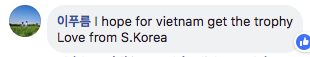Dân mạng nước ngoài hết lòng ủng hộ và tin tưởng đội tuyển Việt Nam sẽ giành ngôi vô địch AFF Cup 2018-17