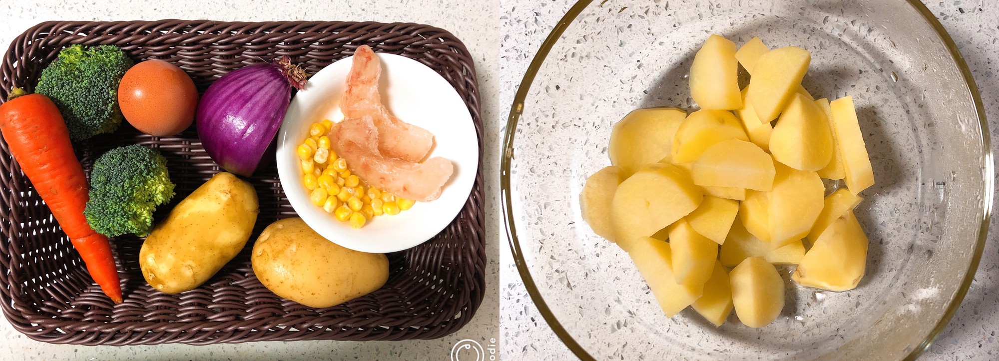 Bữa sáng chỉ cần một chiếc bánh khoai như thế này thôi cũng đủ no bụng-1