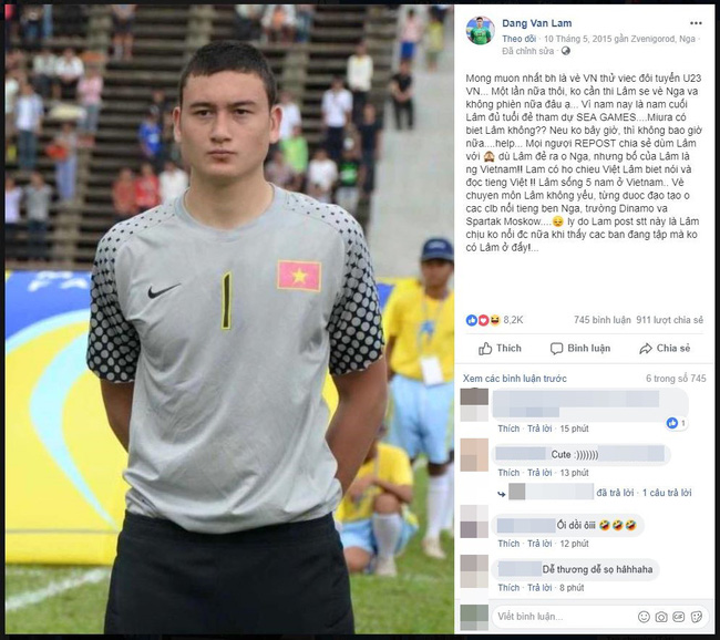 Chuyện bây giờ mới kể: Thủ thành số 1 Việt Nam Lâm Tây từng năn nỉ xin vào tuyển quốc gia như thế này-1