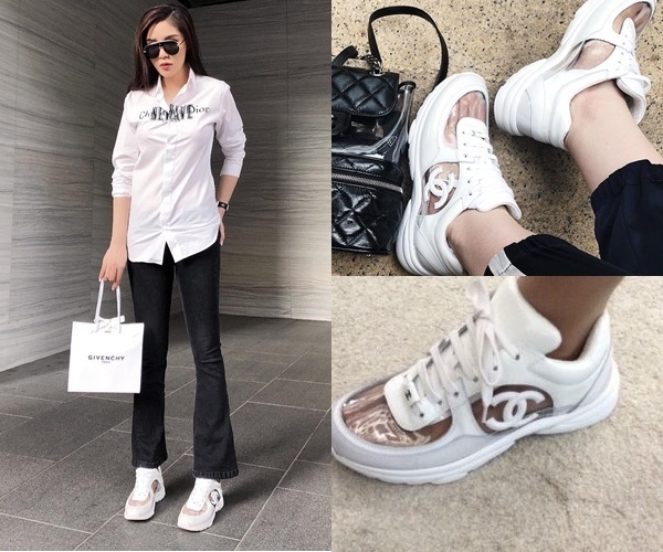 Không chỉ nhiều áo phông và túi hiệu, Kỳ Duyên còn sở hữu bộ sưu tập giày đắt đỏ-6