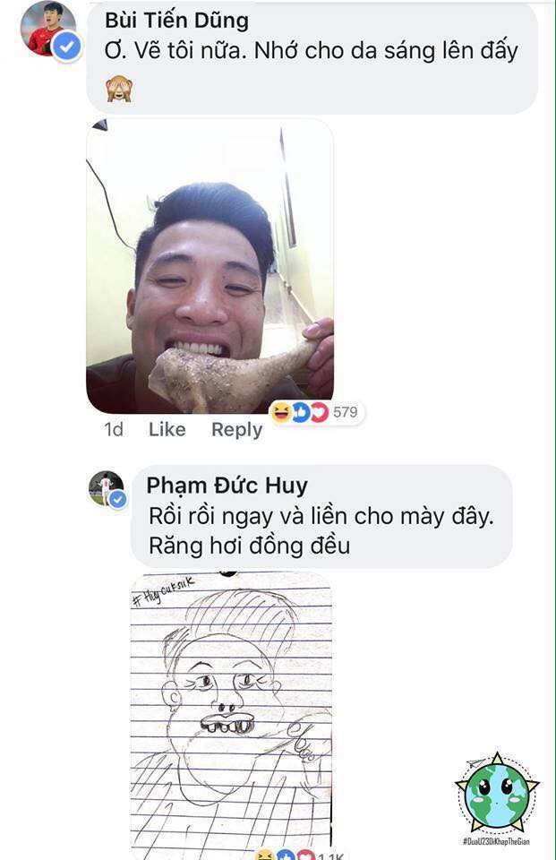 Cười ngặt nghẽo với loạt ảnh Đức Huy trổ tài vẽ đồng đội, trông ai cũng ngã cây y như tranh biếm họa-4