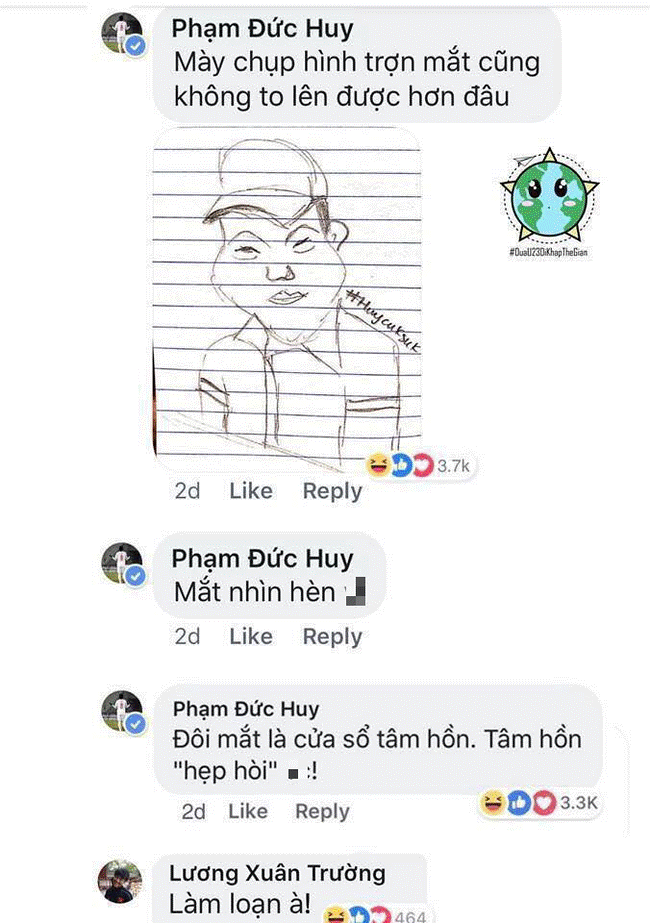 Cười ngặt nghẽo với loạt ảnh Đức Huy trổ tài vẽ đồng đội, trông ai cũng ngã cây y như tranh biếm họa-6